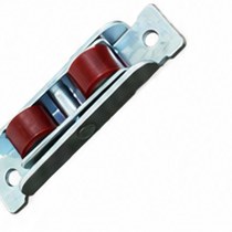 Double Swing Roller — Flat Wheel (Zinc Blue Finish)