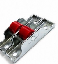 Single Roller — Flat Wheel (Zinc Blue Finish)
